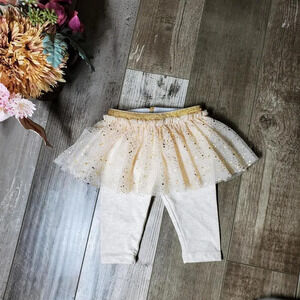 GARANIMALS GLITTER SPLATTER TUTU WITH ATTACHED LEGGINGS SIZE 0-3 MONTHS